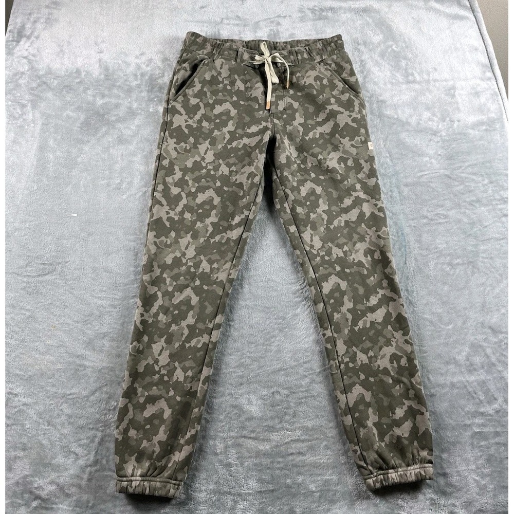 Marsh Wear Sweatpants Mens Medium Camo Fleece Snap Drawstring Joggers Casual